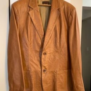 Mens Leather Blazer